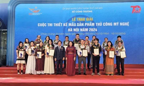 Trao giải Cuộc thi Thiết kế mẫu sản phẩm thủ công mỹ nghệ Hà Nội năm 2024