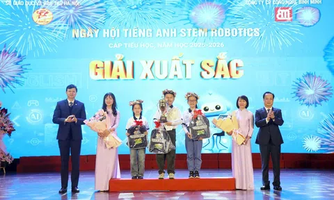 Vinh danh tài năng nhí tại Ngày hội STEM Robotics Hà Nội