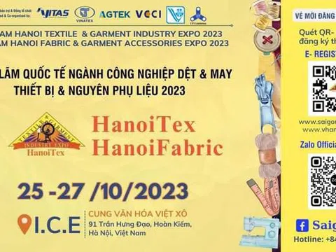 Khoảng 200 gian hàng tham dự HanoiTex&HanoiFabric 2023