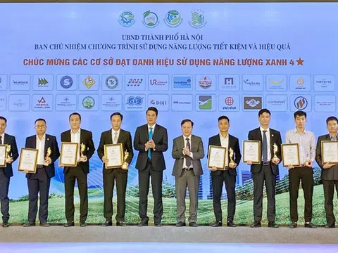 Hà Nội, vinh danh 66 cơ sở, công trình sử dụng năng lượng xanh