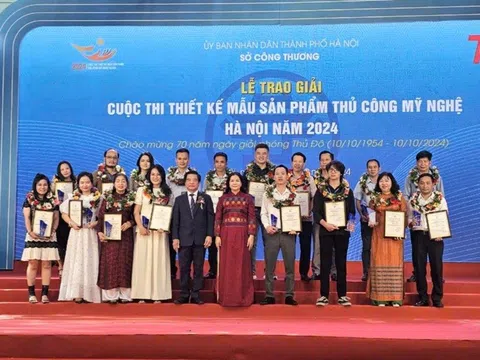 Trao giải Cuộc thi Thiết kế mẫu sản phẩm thủ công mỹ nghệ Hà Nội năm 2024